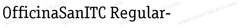 OfficinaSanITC Regular字体转换